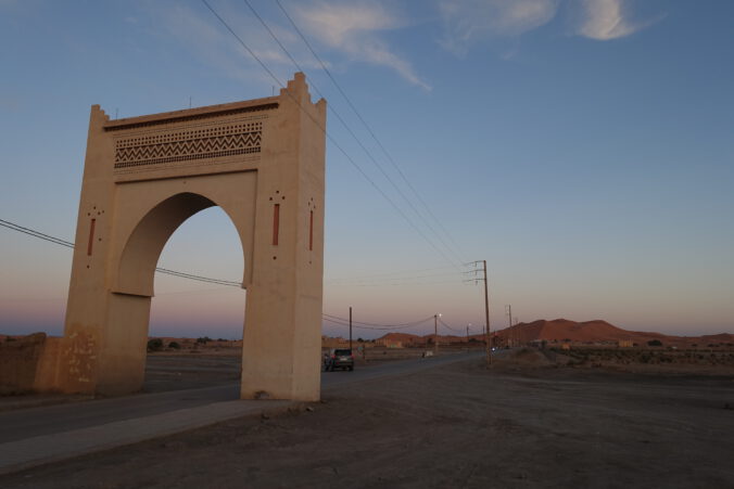 Blick auf die Sanddünen bei Merzouga