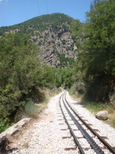 Schmalspurbahn auf der Peleponnes