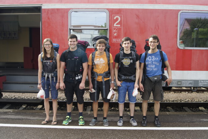 Tag 1: Abfahrt nach Stuttgart in einem alten D-Wagen der DB